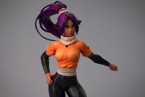 score_9,score_8_up,score_7_up,score_6_up,score_5_up,score_4_up, 

ShihouinYoruichi, dark-skinned female

Default Outfit (orange one):

YoruichiDefault, dark-skinned female, dark-skinned female, long hair, high ponytail, hair tie, scarf, orange shirt, arm warmers, sash, black bodysuit