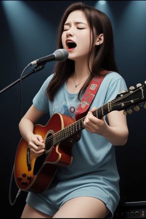 Guitar singing