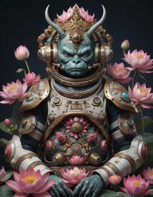 a beautiful rendition of astronaut,insanely detailed and intricate,Ásia traditional ratio,hypermaximalist,matte,cinematic,James  froud,ross tran,,LuxTechAI ,,monster ,TransformersStyle 
Budha lotus pose barong goodness good  icon  samurai peony  
Garuda humongous 