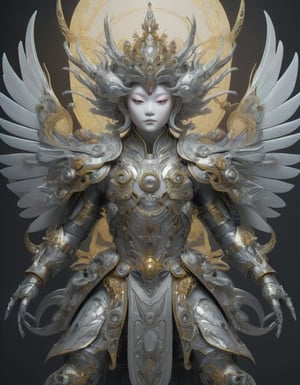 a beautiful rendition of astronaut,insanely detailed and intricate]silver   ratio,hypermaximalist,matte,cinematic,James  froud,ross tran,,LuxTechAI ,,monster ,TransformersStyle 
Budha lotus pose barong goodness good  icon  samurai angel wings 