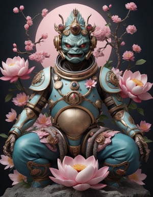 a beautiful rendition of astronaut,insanely detailed and intricate,Ásia traditional ratio,hypermaximalist,matte,cinematic,James  froud,ross tran,,LuxTechAI ,,monster ,TransformersStyle 
Budha lotus pose barong goodness good  icon  samurai peony  
Garuda humongous Sakura cherry balsam 