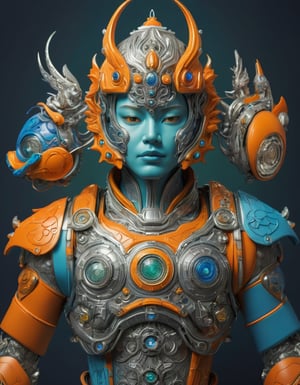 a beautiful rendition of astronaut,insanely detailed and intricate]silver   ratio,hypermaximalist,matte,cinematic,James  froud,ross tran,,LuxTechAI ,,monster ,TransformersStyle 
Budha lotus pose barong goodness good  icon  samurai green orange and
 blue marine yellow 