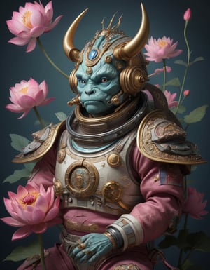 a beautiful rendition of astronaut,insanely detailed and intricate,Ásia traditional ratio,hypermaximalist,matte,cinematic,James  froud,ross tran,,LuxTechAI ,,monster ,TransformersStyle 
Budha lotus pose barong goodness good  icon  samurai peony  
Garuda humongous 