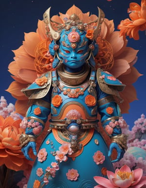 a beautiful rendition of astronaut,insanely detailed and intricate,Ásia traditional ratio,hypermaximalist,matte,cinematic,James  froud,ross tran,,LuxTechAI ,,monster ,TransformersStyle 
Budha lotus pose barong goodness good  icon  samurai peony  Sakura
Garuda humongous  blue marine orange colours 
