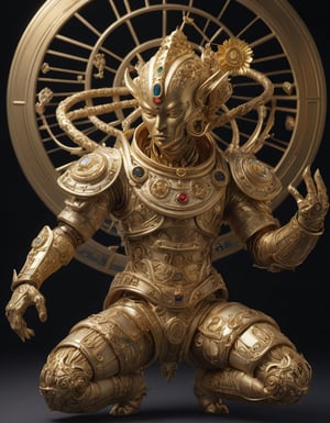 a beautiful rendition of astronaut,insanely detailed and intricate,golden ratio,hypermaximalist,matte,cinematic,James  froud,ross tran,,LuxTechAI ,,monster ,TransformersStyle 
Budha lotus pose barong goodness good  icon  samurai