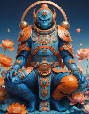 a beautiful rendition of astronaut,insanely detailed and intricate,Ásia traditional ratio,hypermaximalist,matte,cinematic,James  froud,ross tran,,LuxTechAI ,,monster ,TransformersStyle 
Budha lotus pose barong goodness good  icon  samurai peony  Sakura
Garuda humongous  blue marine orange colours