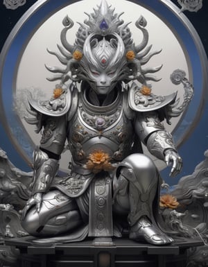 a beautiful rendition of astronaut,insanely detailed and intricate]silver   ratio,hypermaximalist,matte,cinematic,James  froud,ross tran,,LuxTechAI ,,monster ,TransformersStyle 
Budha lotus pose barong goodness good  icon  samurai