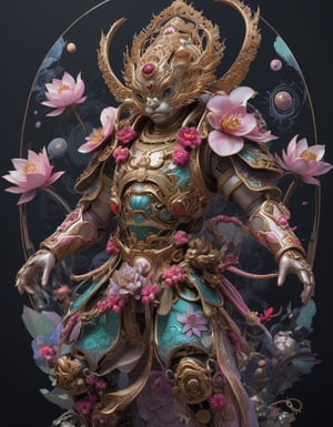 a beautiful rendition of astronaut,insanely detailed and intricate,Ásia traditional ratio,hypermaximalist,matte,cinematic,James  froud,ross tran,,LuxTechAI ,,monster ,TransformersStyle 
Budha lotus pose barong goodness good  icon  samurai peony  
Garuda humongous 