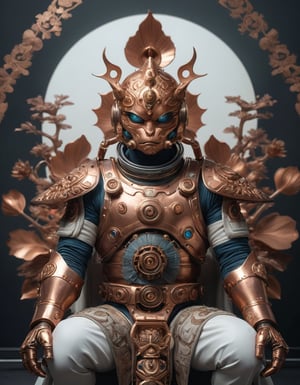 a beautiful rendition of astronaut,insanely detailed and intricate,copper  ratio,hypermaximalist,matte,cinematic,James  froud,ross tran,,LuxTechAI ,,monster ,TransformersStyle 
Budha lotus pose barong goodness good  icon  samurai