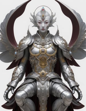 a beautiful rendition of astronaut,insanely detailed and intricate]silver   ratio,hypermaximalist,matte,cinematic,James  froud,ross tran,,LuxTechAI ,,monster ,TransformersStyle 
Budha lotus pose barong goodness good  icon  samurai angel wings 