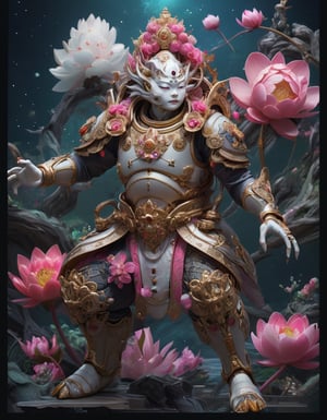 a beautiful rendition of astronaut,insanely detailed and intricate,Ásia traditional ratio,hypermaximalist,matte,cinematic,James  froud,ross tran,,LuxTechAI ,,monster ,TransformersStyle 
Budha lotus pose barong goodness good  icon  samurai peony  
Garuda humongous 