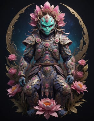 a beautiful rendition of astronaut,insanely detailed and intricate,Ásia traditional ratio,hypermaximalist,matte,cinematic,James  froud,ross tran,,LuxTechAI ,,monster ,TransformersStyle 
Budha lotus pose barong goodness good  icon  samurai peony  
Garuda humongous ,ULTIMATE LOGO MAKER [XL]