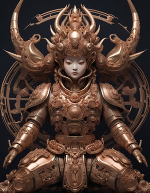 a beautiful rendition of astronaut,insanely detailed and intricate,copper  ratio,hypermaximalist,matte,cinematic,James  froud,ross tran,,LuxTechAI ,,monster ,TransformersStyle 
Budha lotus pose barong goodness good  icon  samurai