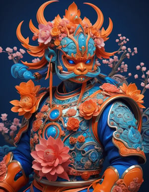 a beautiful rendition of astronaut,insanely detailed and intricate,Ásia traditional ratio,hypermaximalist,matte,cinematic,James  froud,ross tran,,LuxTechAI ,,monster ,TransformersStyle 
Budha lotus pose barong goodness good  icon  samurai peony  Sakura
Garuda humongous  blue marine orange colours 
