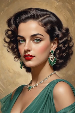 ultra-detailed colored illustration 


"Create a photorealistic portrait of Asmahan, the renowned Arab singer and actress from the 1930s-1940s. She has short, dark, wavy hair styled in glamorous vintage curls, with striking green eyes. She is wearing elegant, royal-blue earrings and a matching necklace, reminiscent of old Hollywood glamour. Her outfit is a classic 1940s dress, and she stands in a soft, golden-lit background that enhances her timeless beauty. Capture the elegance and sophistication of her era, paying attention to her confident expression and refined makeup, with bold red lipstick."








the precision of John Singer Sargent 


background A: A swirling dreamscape with melting clocks and distorted landscapes, an extremely detailed, masterpiece, stunning illustration, open eyes, A unique blend of art styles, and digital pain
