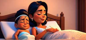 
with  little boy and aunt sexy dress sleep in indian family.he watch her 
. watching tv in night time.
,Apoloniasxmasbox,style,3D,disney pixar style,toon,rha30