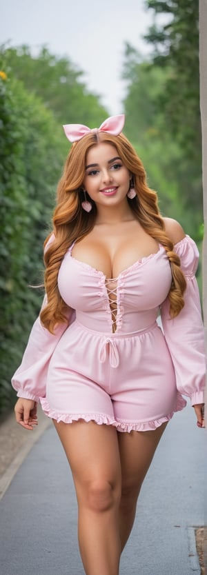 lovely  cute  young  attractive  teenage  girl,  23  years  old  ,  cute  ,  an  Instagram  model  ,   random_hair style and colour , huge breast, huge boobs, big tits, random clothing, random costume, random pose