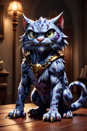a powerful feline crime lord known only as The Claw pixar style

