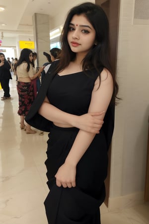  beautiful cute mature attractive indian teenage girl, city girl, 25 years old, cute,  Instagram model, long black hair, colorful hair, warm, dacing, in mall , western dress, makeup, indian ,Indian, Saree

,Mallu beauty