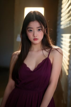 (sexy girl:1.3), (alluring:1.3), (realistic:1.2), (upper body:1.2), (masterpiece:1.3), (high quality:1.3), (big expressive eyes:1.2), (looking at viewer:1.3), (soft lighting:1.2), (flawless skin:1.1), (seductive:1.2), (form-fitting dress:1.1), (elegant pose:1.2), (detailed clothing:1.2), (sexy outfit:1.2)

Negative Prompt:
(low quality:1.2), (blurry:1.2), (dark lighting:1.1), (harsh shadows:1.1), (unflattering angles:1.2)