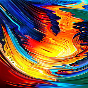 Generate a digital masterpiece that draws inspiration from abstract art. The image should evoke the feeling of watching a book burn, highlighting colors associated with fire. Acrylic paint style. Abstract Paint