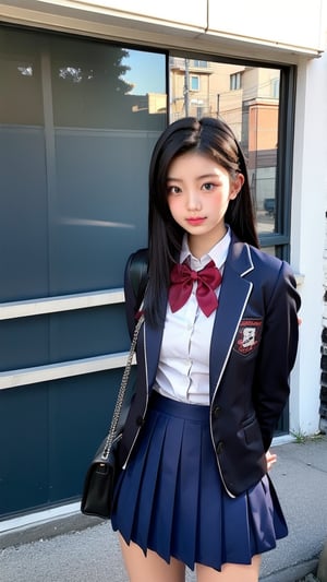 Asian . 
 , school uniform ,
