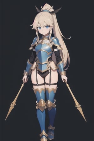 masterpiece,best quality , ((character )),,gameplay,white valkyrie girl,long hair ponytail,(simple background),,1girl,(lust paladin),standing,highleg