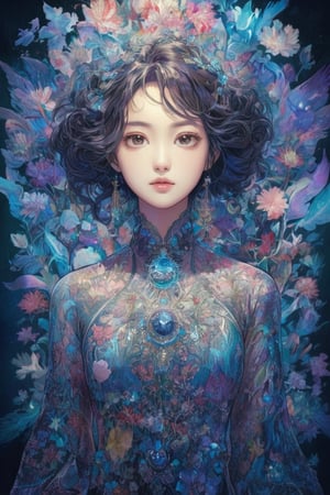 Title: Fragmented Memories: A Harmonious Composition of Intricate Beauty

Prepare to be captivated by an abstract depiction of a woman's visage, rendered in the distinctive style of Ayami Kojima. This masterpiece evokes fragmented recollections, weaving together intricate, multi-layered figures and contrasting tones in a richly patterned imagery. The attention to detail and high-quality execution bring this artwork to life, leaving a lasting impression on the viewer.

The artwork showcases detailed textures that engage the senses, inviting the viewer to explore every intricacy. The high resolution and accuracy of the piece allow for a closer examination, revealing the artist's meticulous craftsmanship.

The color correction and proper lighting settings employed in the creation of this artwork enhance the overall visual impact, bringing out the vibrant hues and subtle nuances. The harmonious composition draws the viewer's attention to the interplay of contrasting tones and the multi-layered figures, creating a sense of depth and intrigue.

The influence of Yoann Lossel emerges in the artistic choices, evident in the intricate details and the richly patterned imagery. This fusion of styles results in a unique and captivating visual experience that sets this artwork apart.

The artist's portfolio on Behance showcases their exceptional works, further highlighting their talent and dedication to their craft. Each piece within their collection exemplifies their mastery of the art form, leaving viewers in awe of their artistic prowess.

To complement the artwork, a minimalist hologram display can be utilized to present this piece in a contemporary and immersive manner. The holographic medium adds an additional layer of depth and visual interest, allowing the viewer to fully engage with the artwork's abstract beauty.

In summary, this artwork is a testament to the skill and creativity of the artist, combining the distinctive style of Ayami Kojima with the influence of Yoann Lossel. The detailed textures, high quality, and high-resolution execution bring this piece to life, while the color correction and proper lighting settings enhance its visual impact. The harmonious composition and richly patterned imagery create a captivating visual experience that lingers in the viewer's mind. Whether presented on a traditional medium or through a minimalist hologram display, this artwork stands as a true masterpiece of intricate beauty.