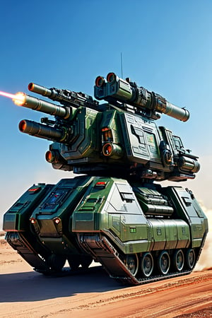 (cyberpunk:1.4), (3d rendering:1.4), (Self-propelled anti-aircraft hadron particle cannon:1.4), belong to frontier planet defense force, (fully armed:1.4), (super cool:1.4), (multifunction:1.4), (superb detail:1.4), (Incredibly clear:1.4), (perfect composition:1.4), (The best work ever:1.4), (masterpiece:1.4), ((highest quality, 16k, ultra-detailed, photo-realistic, super-realism))