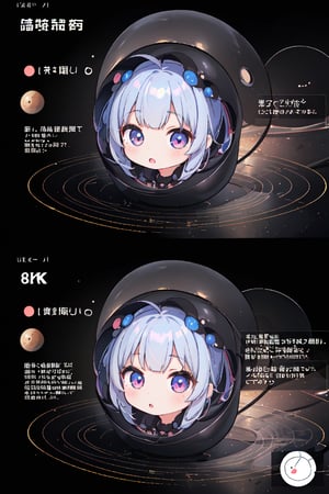 (1girl), very cute, kawaii, (Inside a black hole explained in detail with diagrams:1.3), (masterpiece:1.3), ((highest quality, 8k, ultra-detailed)), (artistic quality:1.4), perfect anatomy, detailed eyes, anatomically correct hands