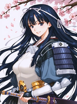 score_9, score_8_up, score_7_up, source_anime, (perfect anatomy:1.4), beautiful skin,
,//characters, 
1girl, solo, uesugikenshin_sengoku, long hair, black eyes, ribbon, hair ribbon, japanese armor, katana, sheath, samurai
,//situation
white background, cherry_blossom
,//Pose

,//pose, Posing With devil , solo, smiling. (4_fingers and 1thumb on hand), (correct number of fingers), (beautiful hands), perfect anatomy,