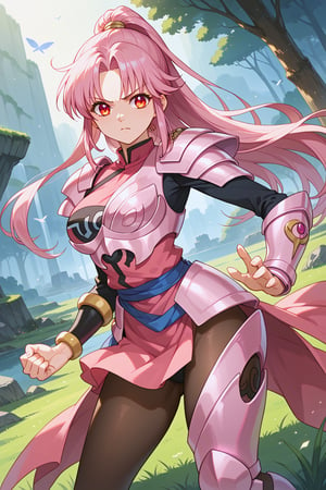 ((score_9, score_8_up, score_7_up)), BREAK source_anime,  ((perfect anatomy))
,//characters, 1girl, solo, armorMaam, pink hair, orange eyes, ponytail, curvy,
armored dress, pink armor, armored legwear, single gauntlet, pantyhose, 
,//situations, fantasy, grass
,//pose, 
jumping, punching, dynamic angle
,/LoRA, beautiful_female_fingers, perfect anatomy, correct number of fingers, 5_fingers, perfect hands, beautiful hands, Expressiveh,concept art,reset_Kalar, himegasakisakurako, furuderika_pony,totori_pony,tillday_shape, Urza_Planeis, tsukiko, majin_hornet, himegasakisakurako,

