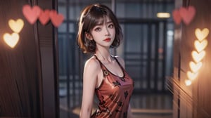 1 Japanese girl, (dark red hair), (oriental face, heart-shaped face), (dark red curly hair), (short hair), (shoulder-length short hair), (medium chest: 1.2), (transparent direct view_sexy pajamas) , black background, shooting star shower, sexy pajamas, (sexy pajamas, 1 girl