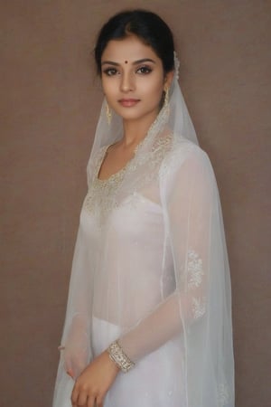 36yo, extremely gorgeous, (Full Body picture), extremely beautiful, very stunning, very pretty, very attractive, feminine, perfect face, clear face, perfect lips, natural 
Priya, translucent dupatta over her nightdress, henna, 