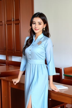 Myanmar teacher dress 