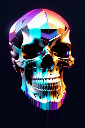 Glitched skull