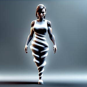 solo, simple background, white background, full body, shadow, what,3dcharacter,DonM3l3m3nt4l, Full body of a woman a woman standing in the rain, muscular sweat lara croft, 