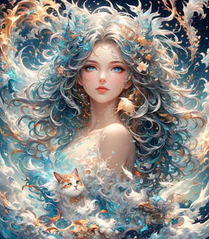 image of a woman with jasmine in her hair, elegant digital painting, beautiful gorgeous digital art, beautiful digital art, exquisite digital illustration, beautiful digital illustration, detailed beautiful portiteauti, gato​​lk, neautifulger, traeautifulger, trao​​ltra, o​​l下來tal art portrait, bird's eye view style, digital illustration style, beautiful fantasy style portrait, beautiful digital artwork,
(((Full body photo:1.5))),
(((wide angle view:1.5))),