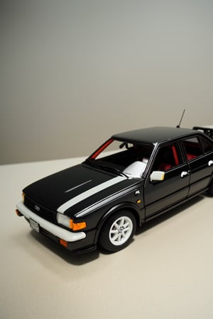 Ultra-detailed, fully assembled miniature, 1:24 scale, Toyota AE86 diorama, 3D style, Corolla Levin 