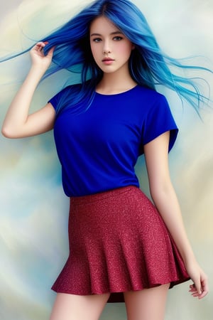 (masterpiece, best quality:1.2), 
1girl, 
(Dynamic pose:0.8), 
(solo:1.5), 
(cowboy shot:1.2), 
(from side way:0.8),
(thigh:0.3), 





(((long hair))),(((blue hair ))),
(((dress skirt))),






(wind:1.5), 
(magazine cover title:1.3), 









