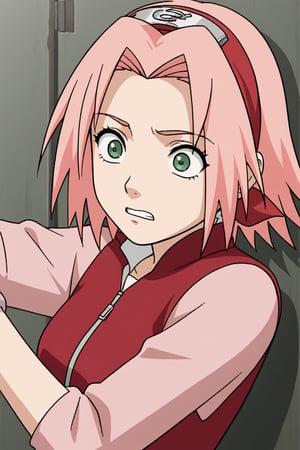 pink hair,green eyes,haruno sakura,sakura haruno,BREAK,source_anime