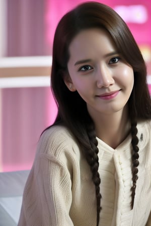 Yoona, smile yoona's emotion, furrowed brows, skinny, HQ, magnification by a professional
camera 