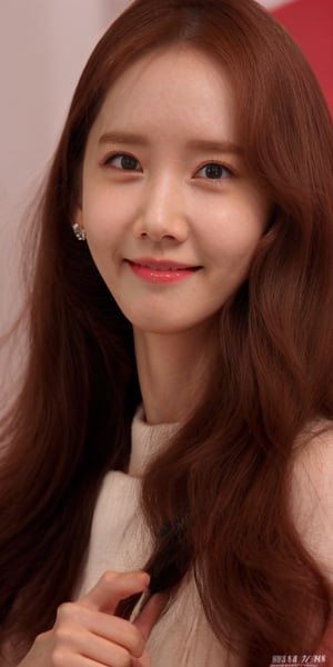 Yoona's highly detailed face, naive emotion yoona, cute, smile black eyes, yawning mouth, korean makeup, skinny, trainee