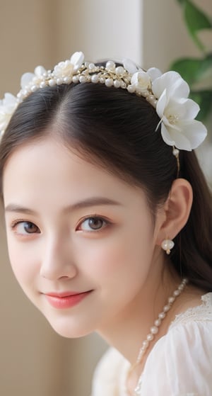 Beautiful soft light, (beautiful and delicate eyes), very detailed, pale skin, (long hair), dreamy, ((front shot)), soft expression, bright smile, art photography, fantasy, jewelry, shyness, soft image, masterpiece , ultra-high resolution, color, very delicate and soft lighting, details, Ultra HD, 8k, highest quality,a 8 year old girl child, ,xxmixgirl