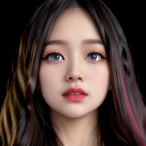 best quality,highly detailed,masterpiece,ultra-detailed,illustration,bright expressive eyes, round large sparkling eyes, double eyelids, long beautiful eyelashes, curling upwards, high arched nose, noble sophistication, college student aura, cherry-red lips, vivid red lipstick, striking contrast, thin small lips, slightly curled upwards,t5_face,Detailedface