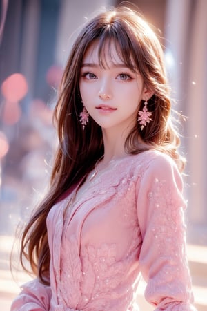 background is runway, city background
18 yo, 1 girl, beautiful korean girl,wearing tight white dress(long sleeves),happy smile, solo, {beautiful and detailed eyes}, dark eyes, calm expression, delicate facial features, ((model pose)), Glamor body type, (pink long hair:1.2), simple tiny earrings, simple tiny necklace,bangs, flim grain, realhands, masterpiece, Best Quality, 16k, photorealistic, ultra-detailed, finely detailed, high resolution, perfect dynamic composition, beautiful detailed eyes, eye smile, ((nervous and embarrassed)), sharp-focus, full_body, cowboy_shot,best quality