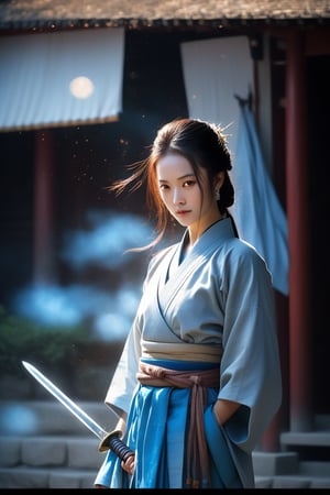 A beautiful woman who knows martial arts and is rich in wealth, but because her father is a general, she learns martial arts for self-defense, so she wears light and powerful clothes and holds a long sword. But because of her stunning beauty, she still makes people feel beautiful and intimidating.
She was walking home.
The sun was shining brightly, she was very tired from walking, and beads of sweat dripped from her forehead.
Masterpiece, light and shadow.,source_furry,score_5_up,score_6_up,score_7_up,score_8_up,score_9,han fu