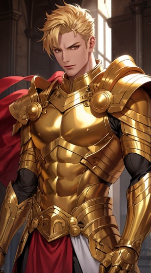 Gilgamesh in a golden armor