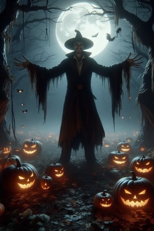  vampire, fangs,open mouth, ,full moon,,ancient,mysterious,(masterpiece,detailed, best quality),dark fantasy, Clean lines,geometric shapes,tree,DarkHalloween