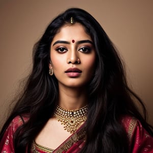 Bengali culture, having long hair has traditionally been seen as a sign of power, fertility, and history. the idea that a woman's hair length, which symbolises femininity and allure, enhances her beauty is deeply rooted in society. The editorial will also examine the idea of large, attractive eyes.,photorealistic